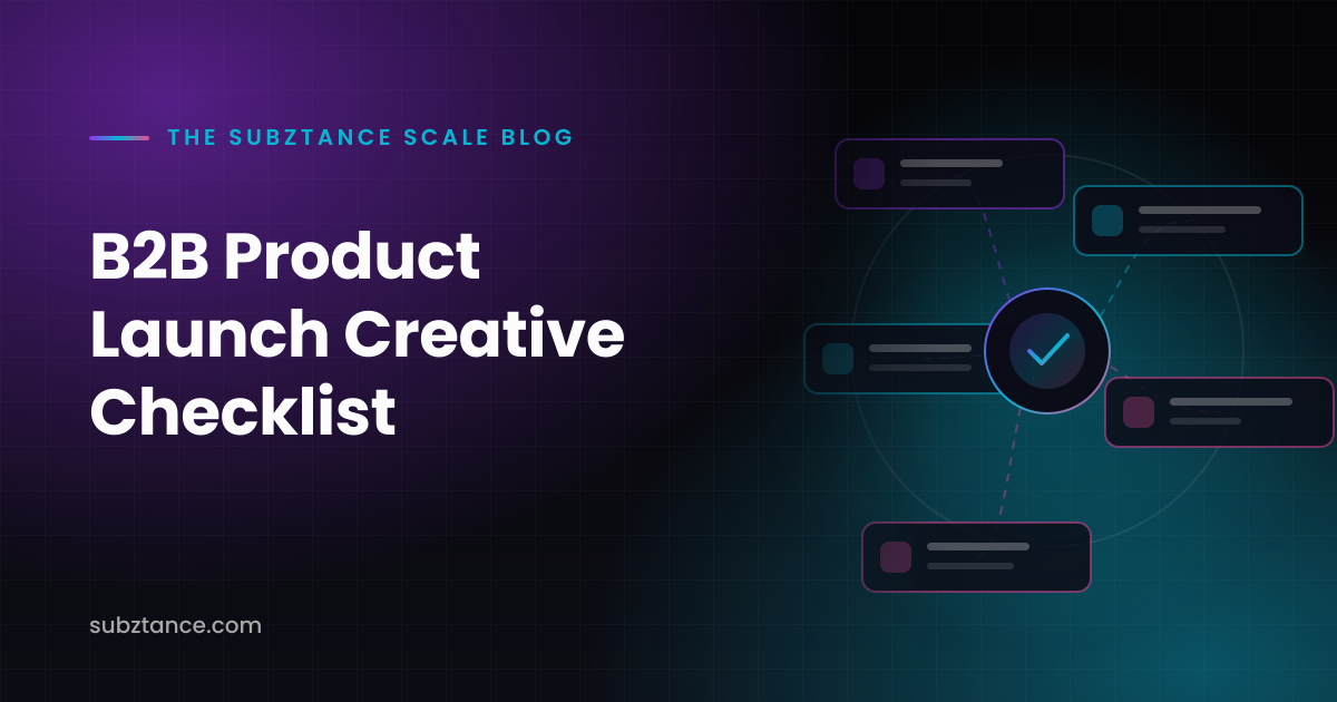 B2B Product Launch Creative Checklist