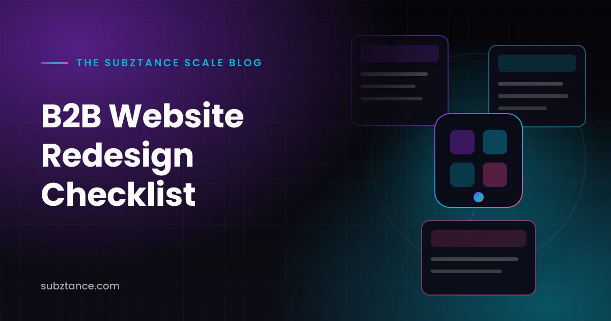 B2B Website Redesign Checklist
